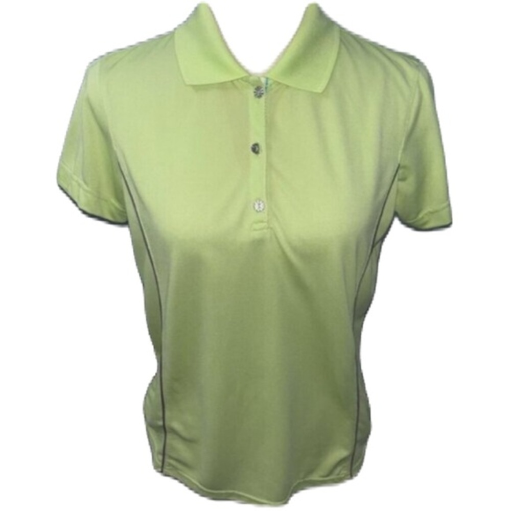 Women’s Tehama Green Short Sleeve Polo Golf Shirt Small